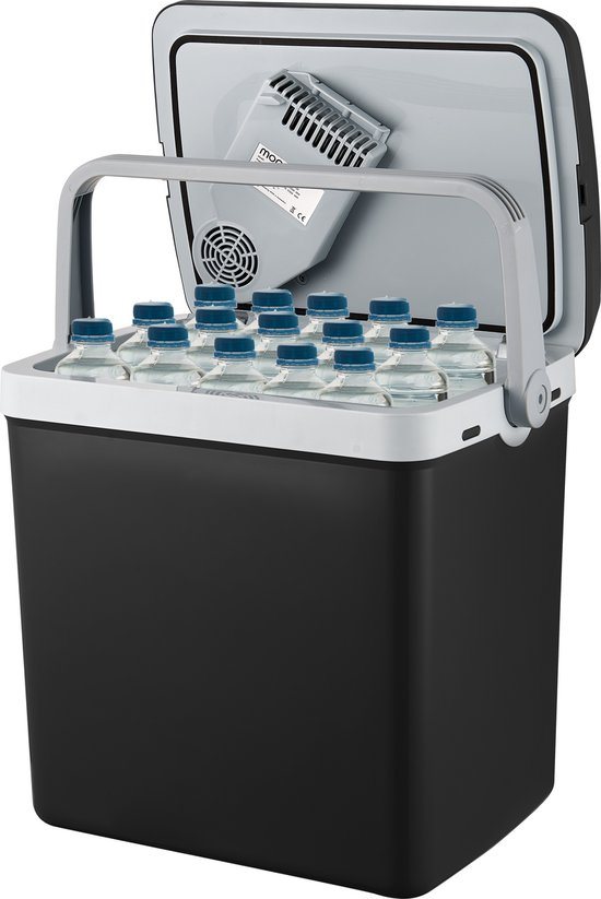 MOA Koelbox Elektrisch 12v 230 volt - 32L - Frigobox - Camping Koelkast - Auto en Camping - Zwart