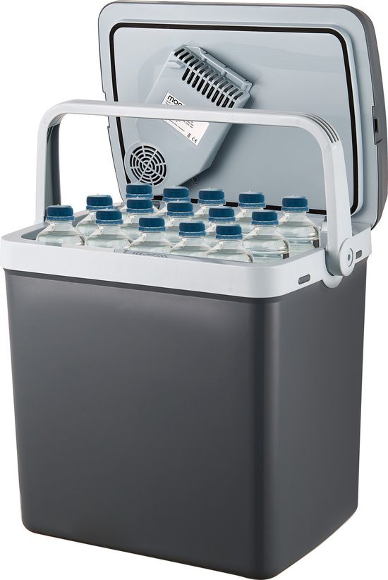 MOA Koelbox Elektrisch 12v 230 volt - 32L - Frigobox - Camping Koelkast - Auto en Camping - Grijs