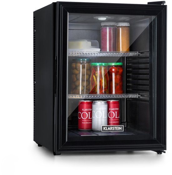 Brooklyn 42 mini-koelkast glazen deur led verlichting