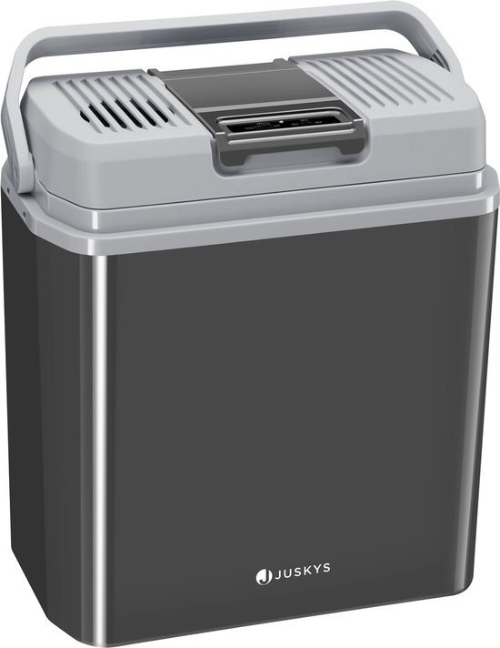Juskys Noordpool Koelbox 24 Liter - 12V & 230V - warm & koud - grijs