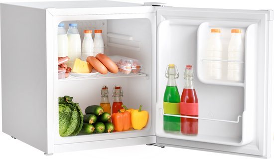 KitchenBrothers Mini Koelkast - 40L - Kleine ijskast - Vrijstaand - Minibar - Frigo - Compact - Wit