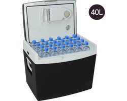 Aviro Elektrische Koelbox - 40L - Coolbox - 12V en 230V - Frigobox - Koelen en Verwarmen - Zwart