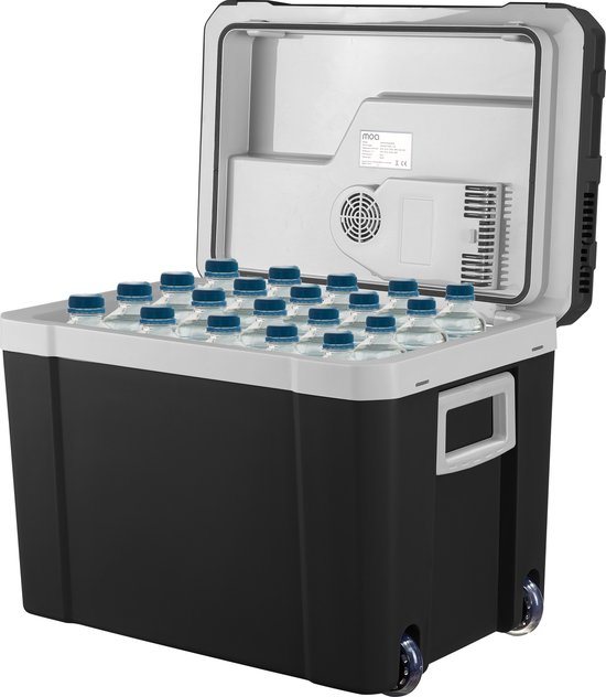 MOA Koelbox Elektrisch 12v 230 volt - 40L - Frigobox - Camping Koelkast - Auto en Camping - Zwart