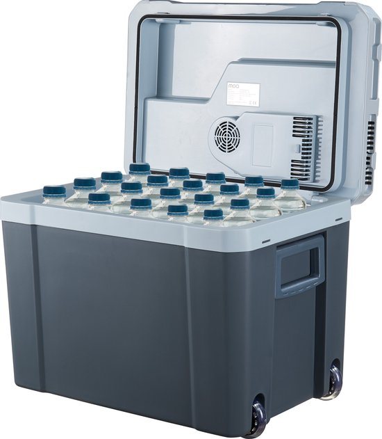 MOA Koelbox Elektrisch 12v 230 volt - 40L - Frigobox - Camping Koelkast - Auto en Camping - Grijs