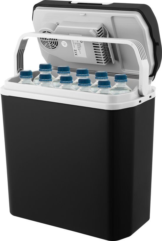MOA Koelbox Elektrisch 12v 230 volt - 22L - Frigobox - Camping Koelkast - Auto en Camping - Zwart