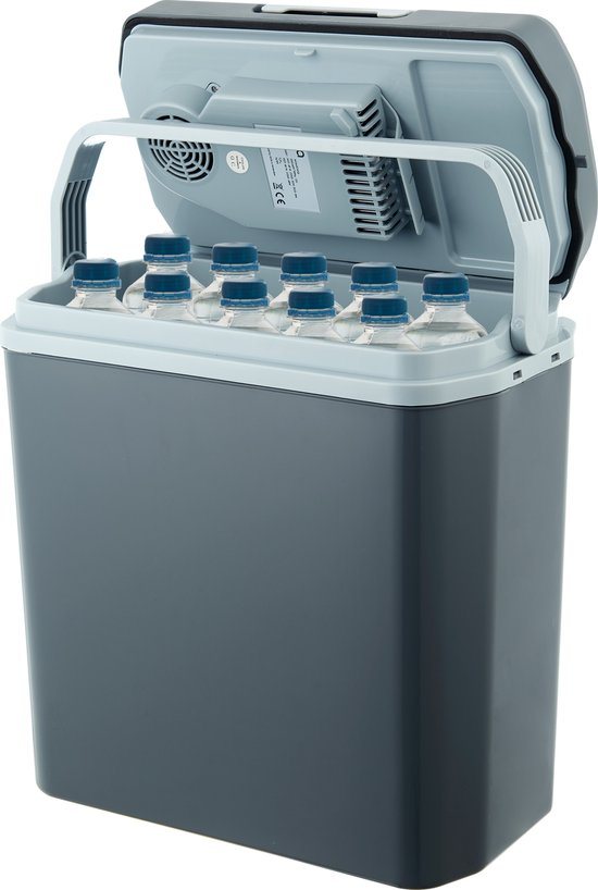 MOA Koelbox Elektrisch 12v 230 volt - 22L - Frigobox - Camping Koelkast - Auto en Camping - Grijs